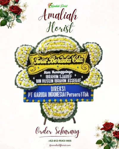 Papan Bunga Duka di Jiko Cobo