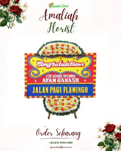 Bunga Papan Congratulation di Jiko Cobo